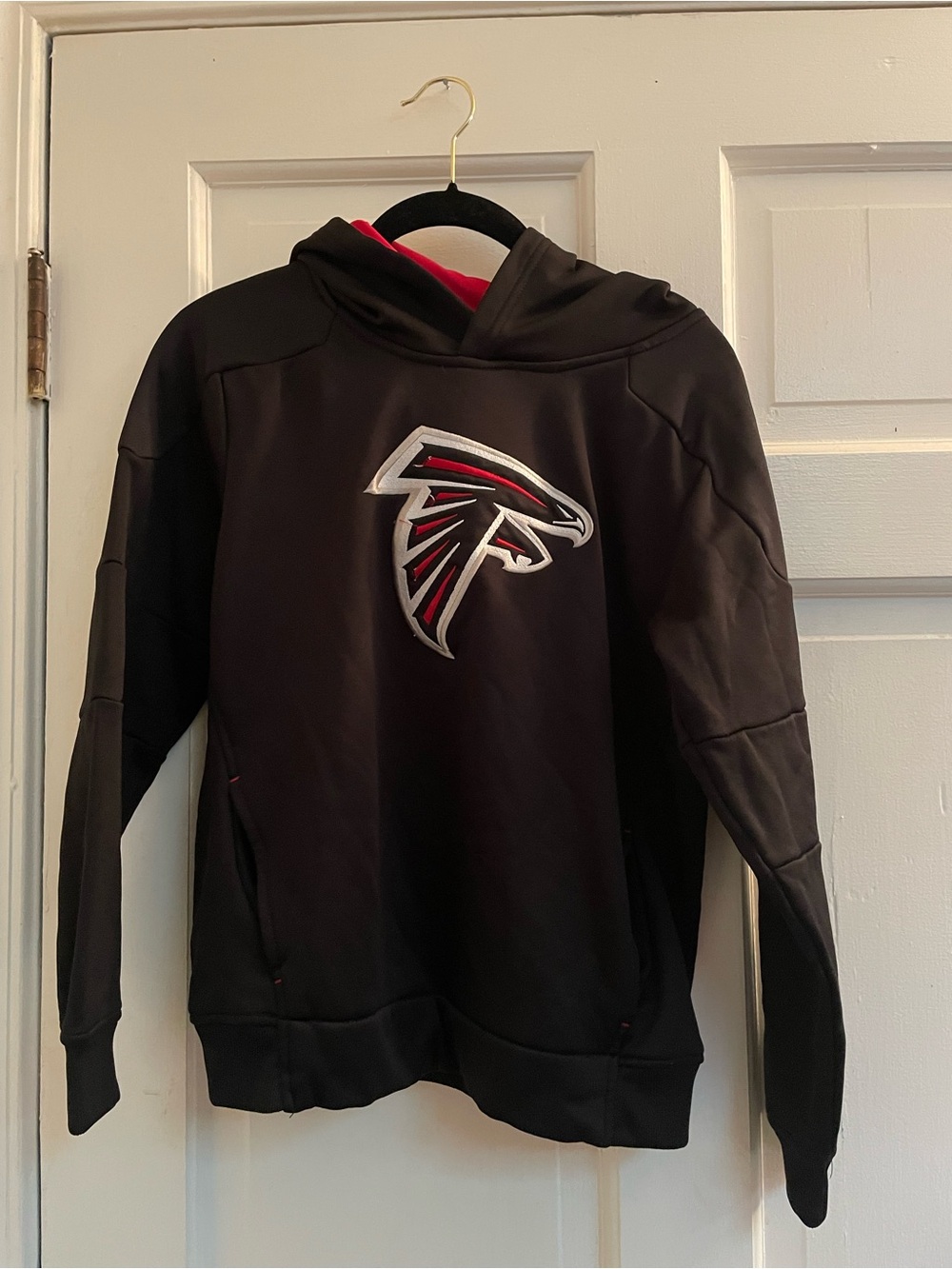 NFL Team Apparel Youth Red and black hoodie